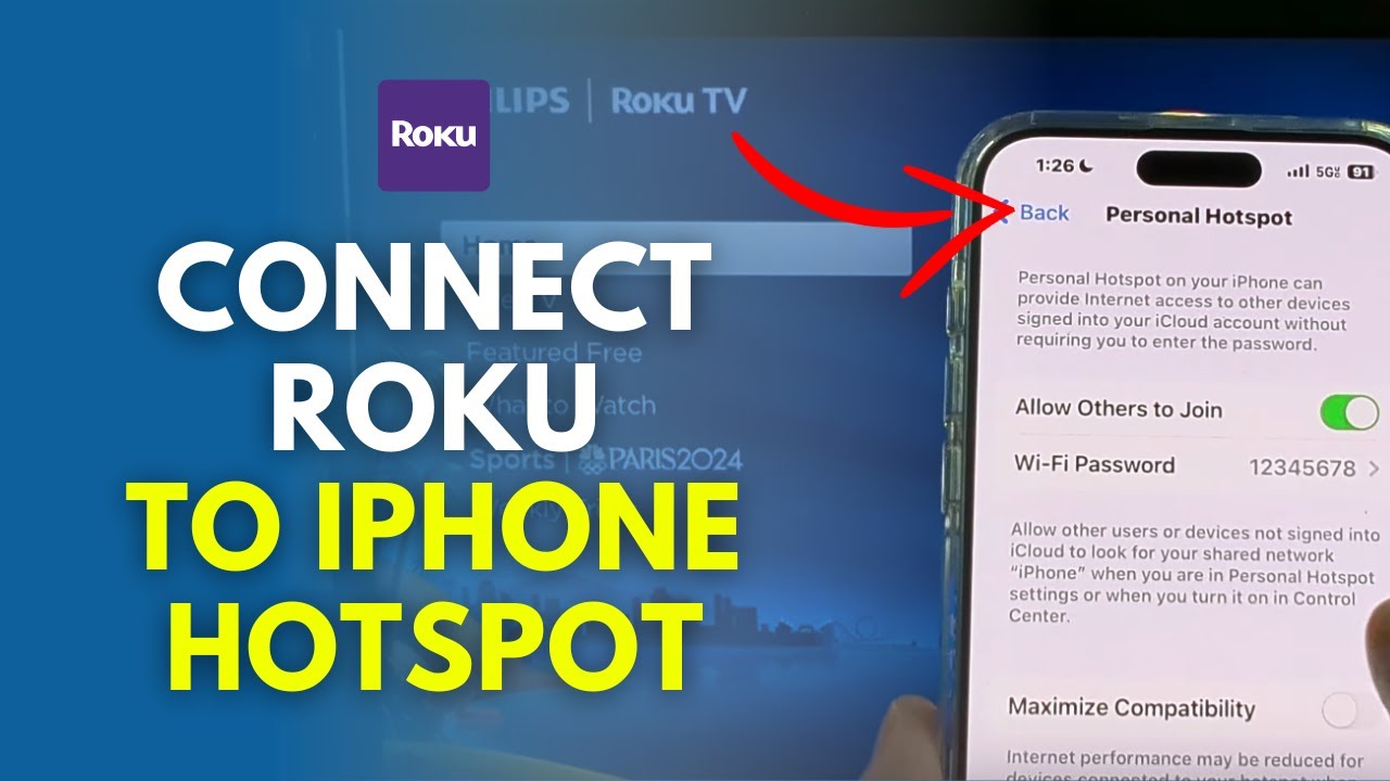 How To Connect Roku To iPhone Hotspot (Mobile Connection)
