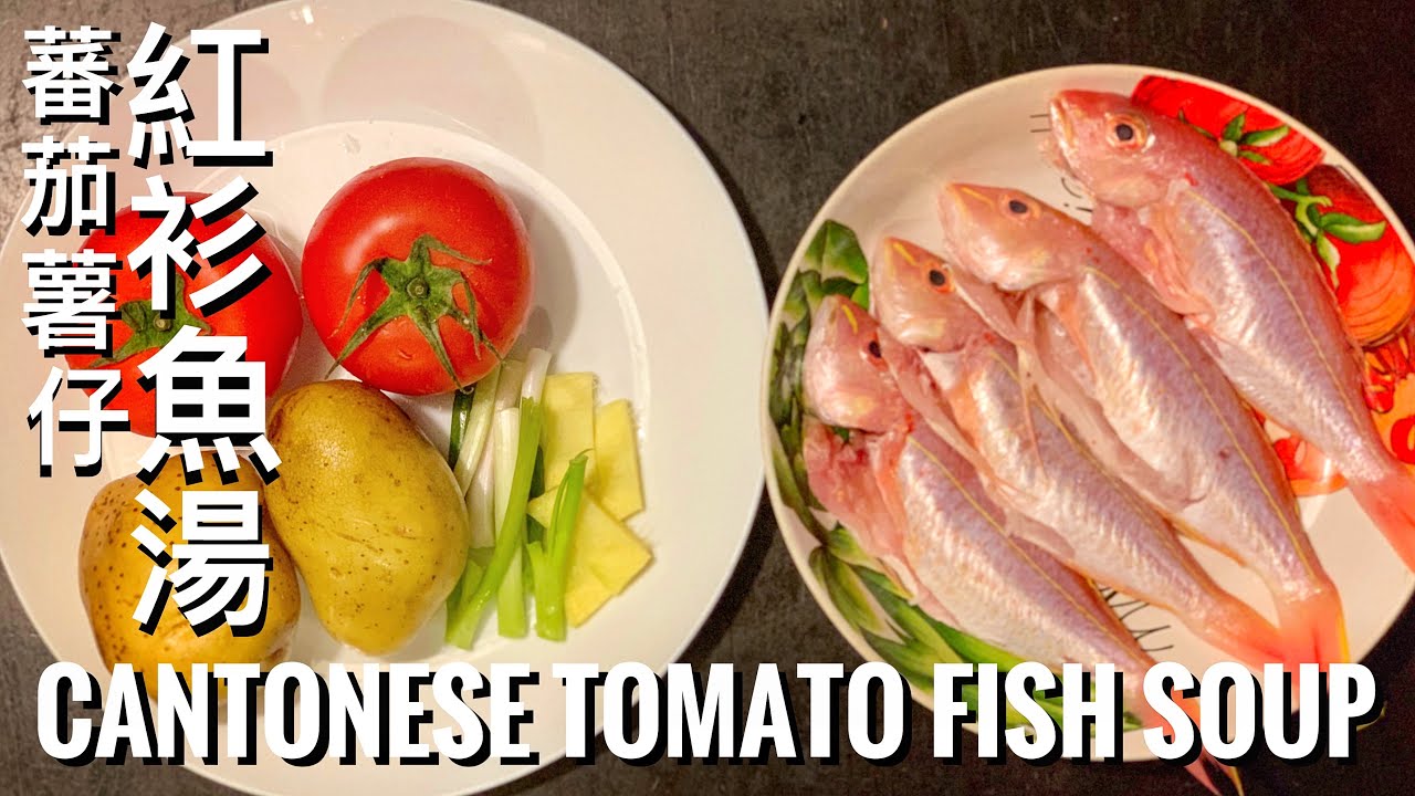 無骨魚湯秘訣！鮮味十足！Tomato fish soup in Hong Kong-style! 蕃茄薯仔紅衫魚湯 【Full Recipe BELOW】附中英食譜