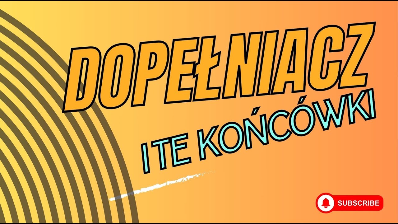 Dopełniacz - końcówki