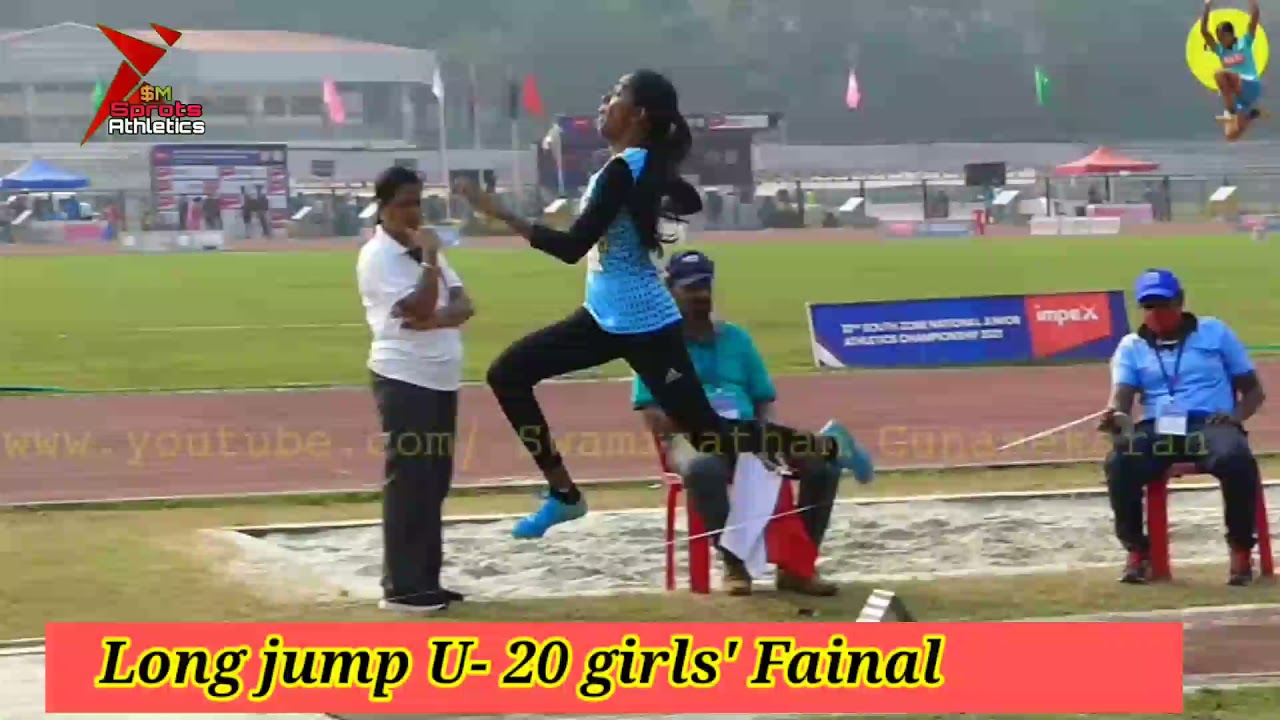 Long jump U20 Girls Ancy Sojan of Kerala takes the Gold with a New Meet Record of 6.28 mtr