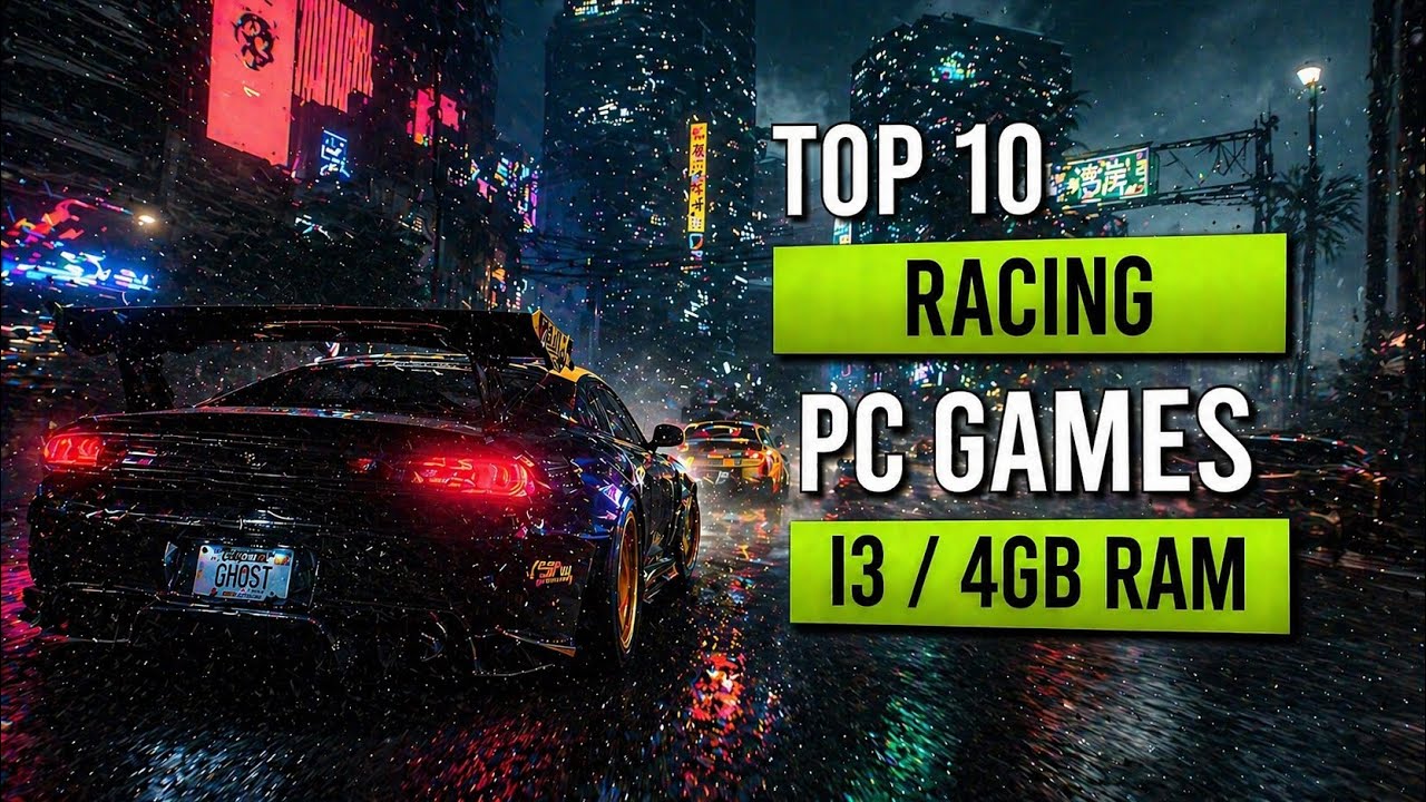 Top 10 Best RACING Games for Intel i3 4GB RAM No Graphic card