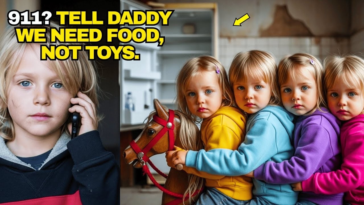 Tell daddy we need food, not toys,  says Little boy in a 911 call as his sisters cry bes
