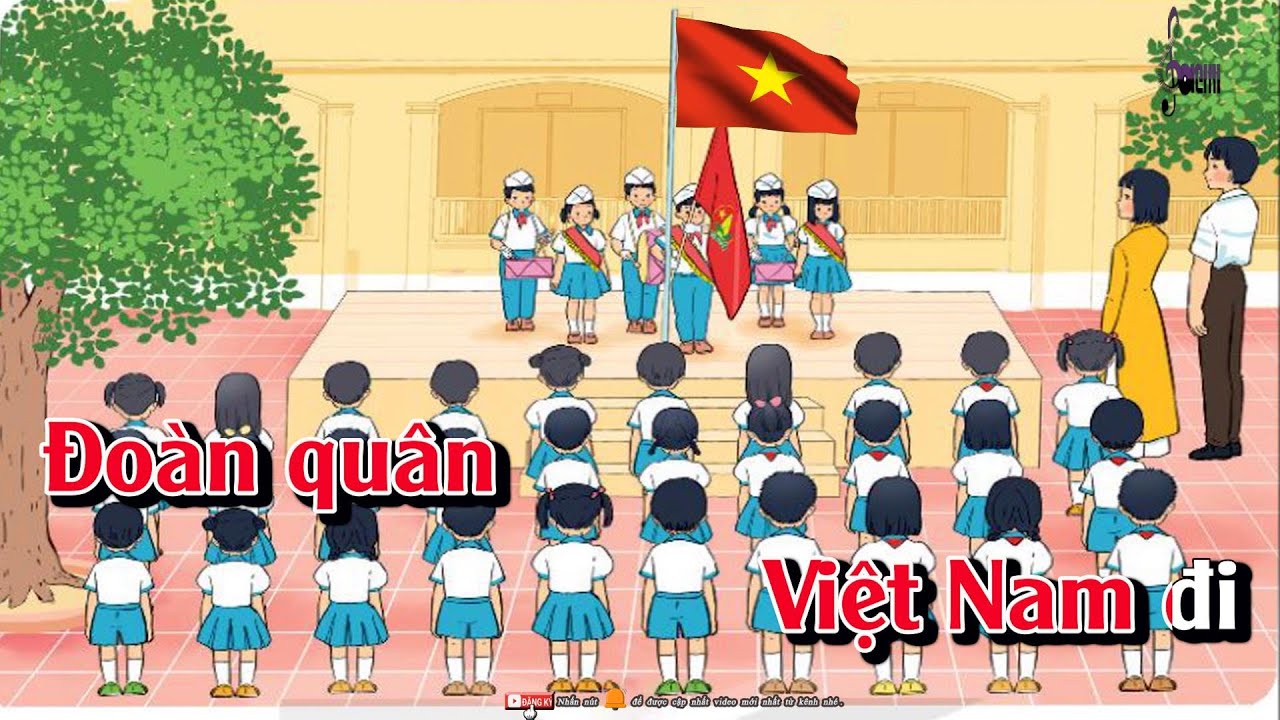 Quốc Ca Việt Nam { H&aacute;t Mẫu } c&oacute; Lời Karaoke | Lớp Nhạc Doremi