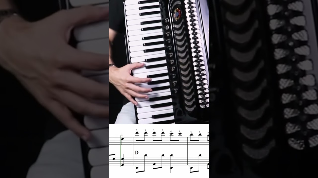 Aprenda Fio de Cabelo no Acordeon + Partitura