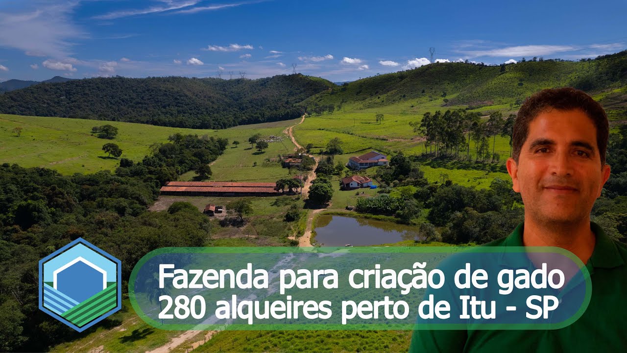 R$ 14 milhões - Fazenda de 280 alqueires para criação de gado perto de Itu - SP