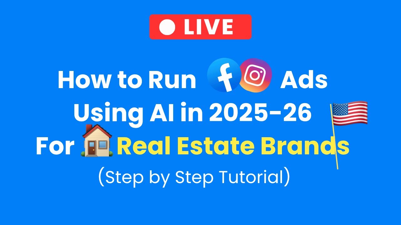 🚨LIVE: How to Run Facebook Ads Using AI for Real Estate Leads in the USA (Step-by-Step Tutorial)