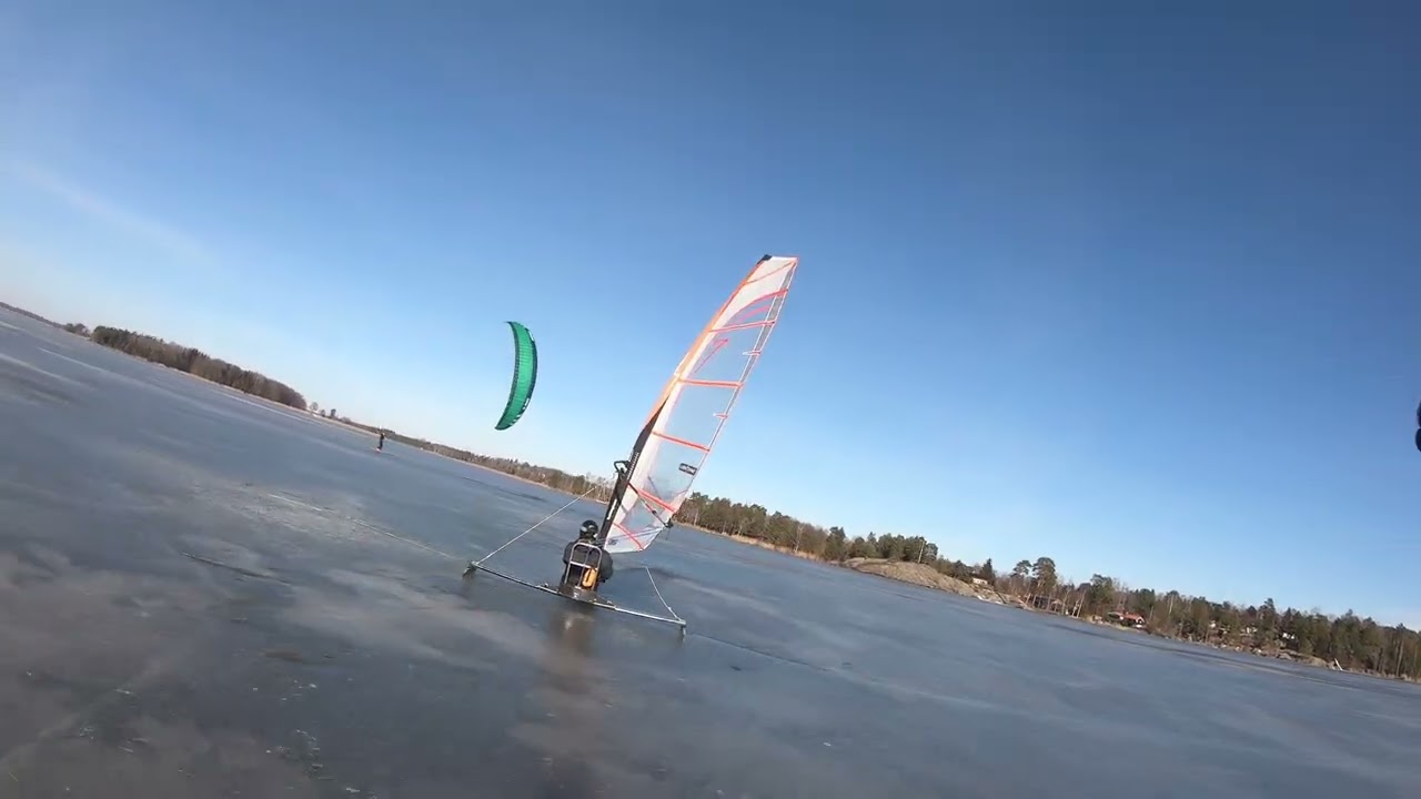 Ice kiting Galten Kvicksund 5/3 2026 2