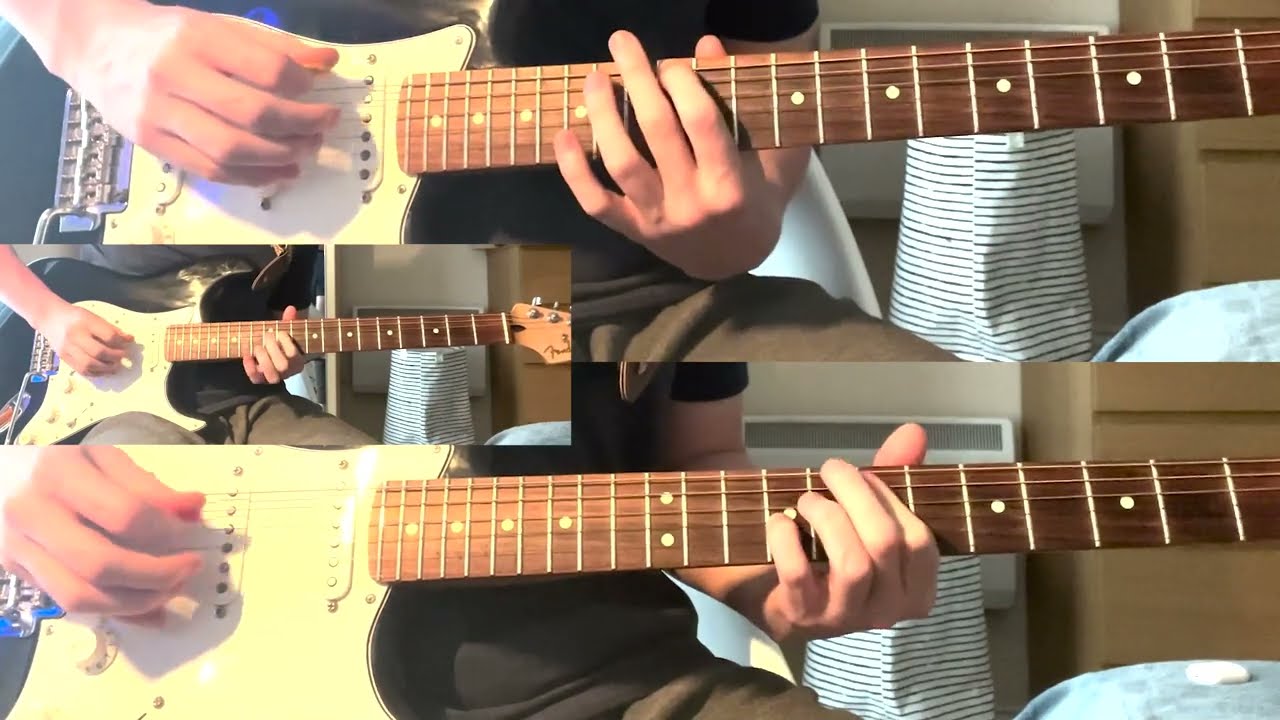 Airbag - Radiohead Full Guitar Cover (Thom, Jonny & Ed Guitar Parts)
