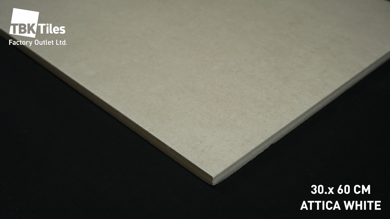 ATTICA WHITE CONCRETE EFFECT PORCELAIN 30x60 TILE