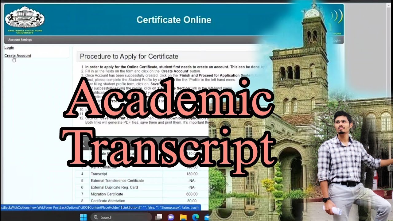 Academic transcript SPPU Pune University  #sppu #puneuniversity #academic #transcript #pune #college