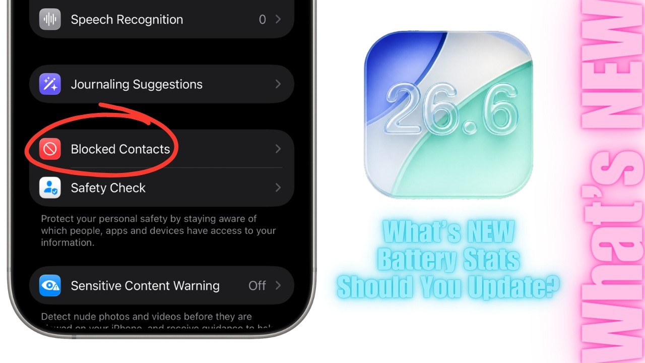 Вышла iOS 26.6 &mdash; лучшее ВРЕМЯ АВТОНОМНОЙ РАБОТЫ!