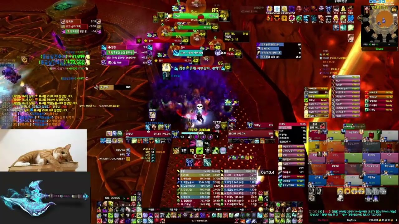 네파리안의 최후(Nefarian's End)_혈죽탱(Blood DK)_World of Warcraft Classic_CATA_BWD Heroic_add tank