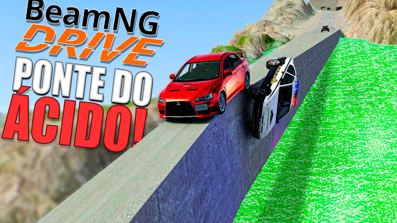 Ponte do Ácido em Alta velocidade no Beamng Drive Multiplayer
