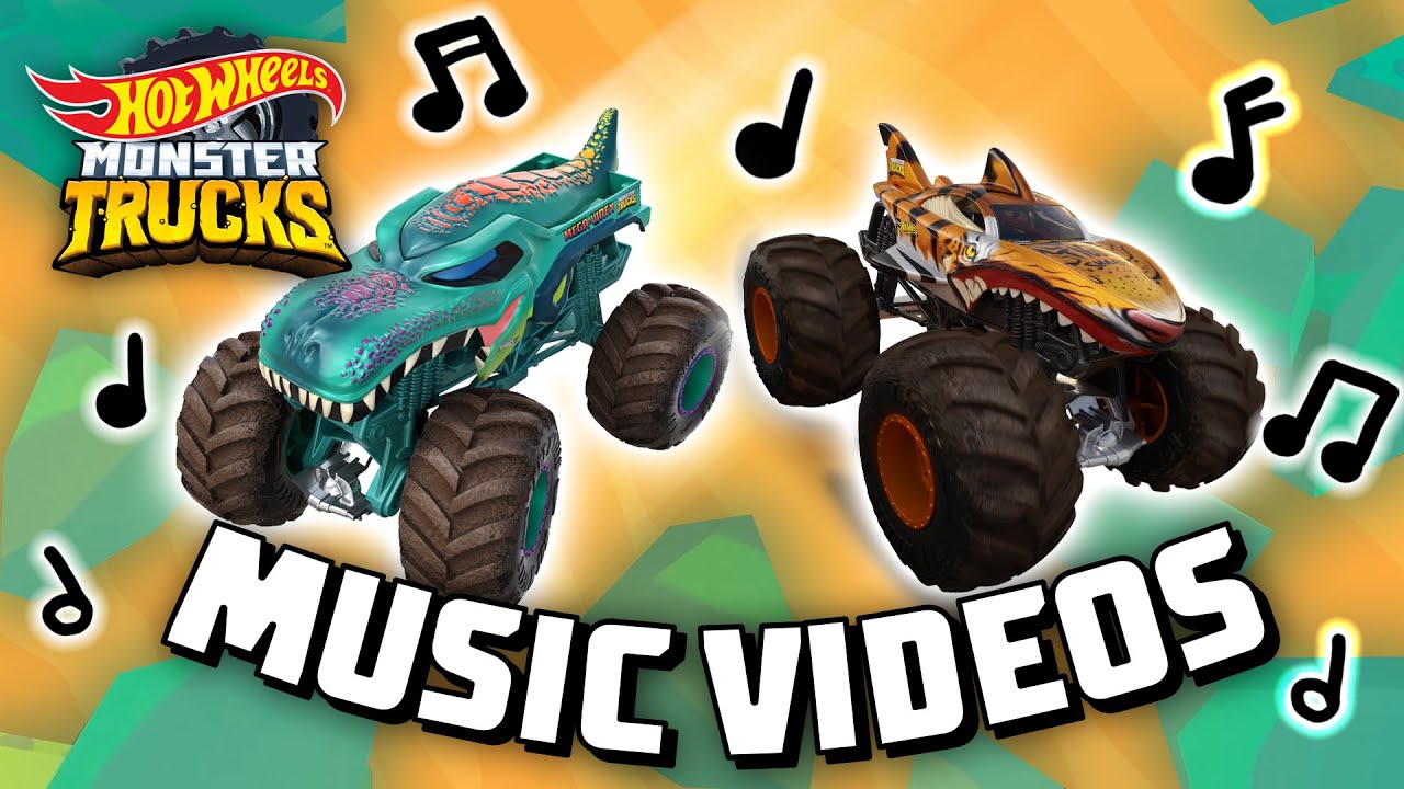 EVERY MONSTER TRUCK MUSIC VIDEO EVER! 🎶 | Hot Wheels