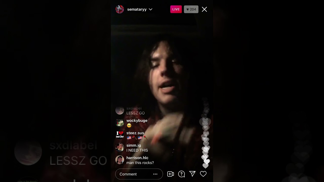 SEMATARY IG LIVE 4/13/21 *RARE HACKLE SIGHTING* RB3 SNIPPETS