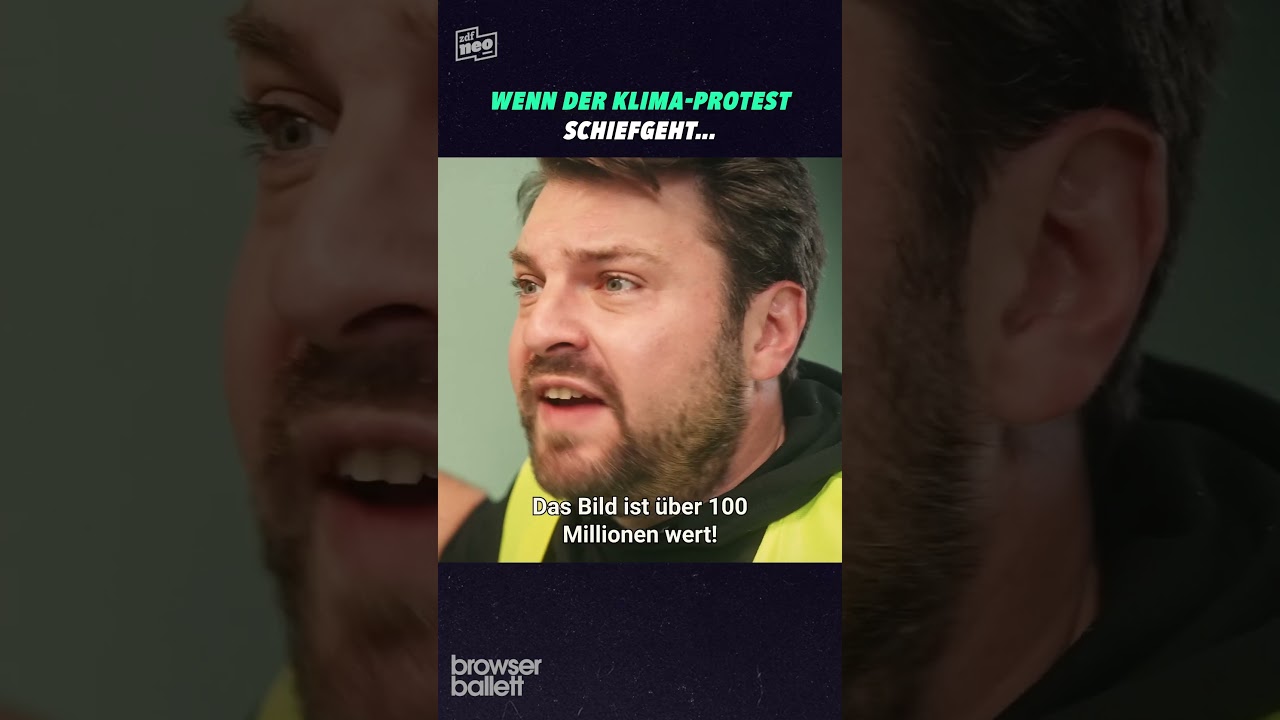 Klimaaktivisten lernen eine Lektion f&uuml;rs Kleben.