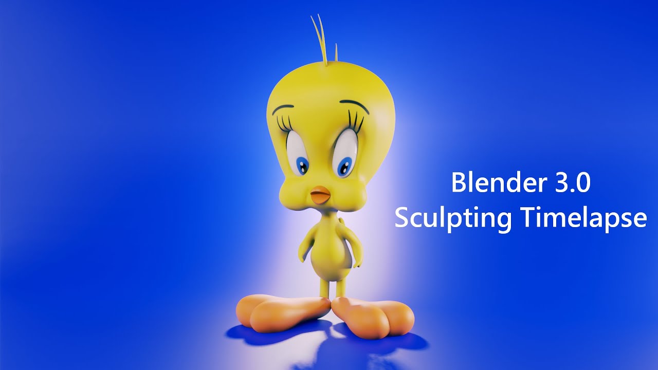 Tweety - Speedsculpt - Blender 3.0