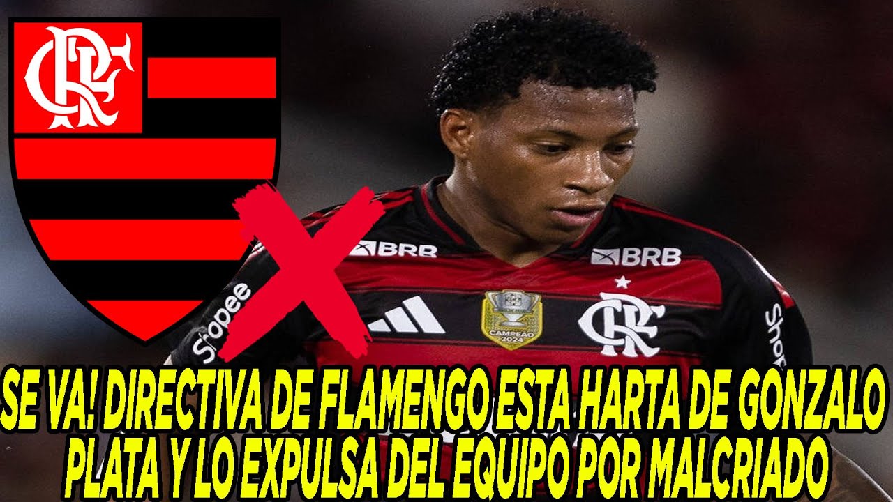 SE VA! DIRECTIVA DE FLAMENGO ESTA HARTA DE GONZALO PLATA Y LO EXPULSA DEL EQUIPO POR MALCRIADO