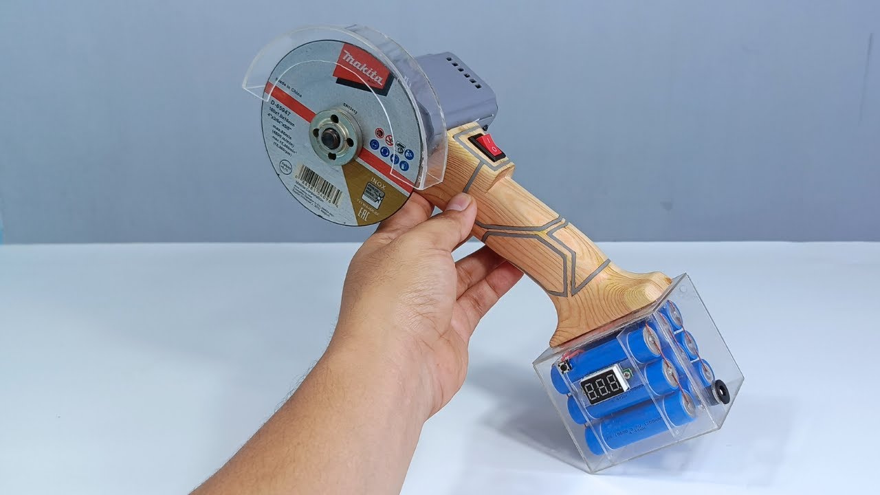 Cordless Angle Grinder DIY Build from Scratch &ndash; Insane Power Test!