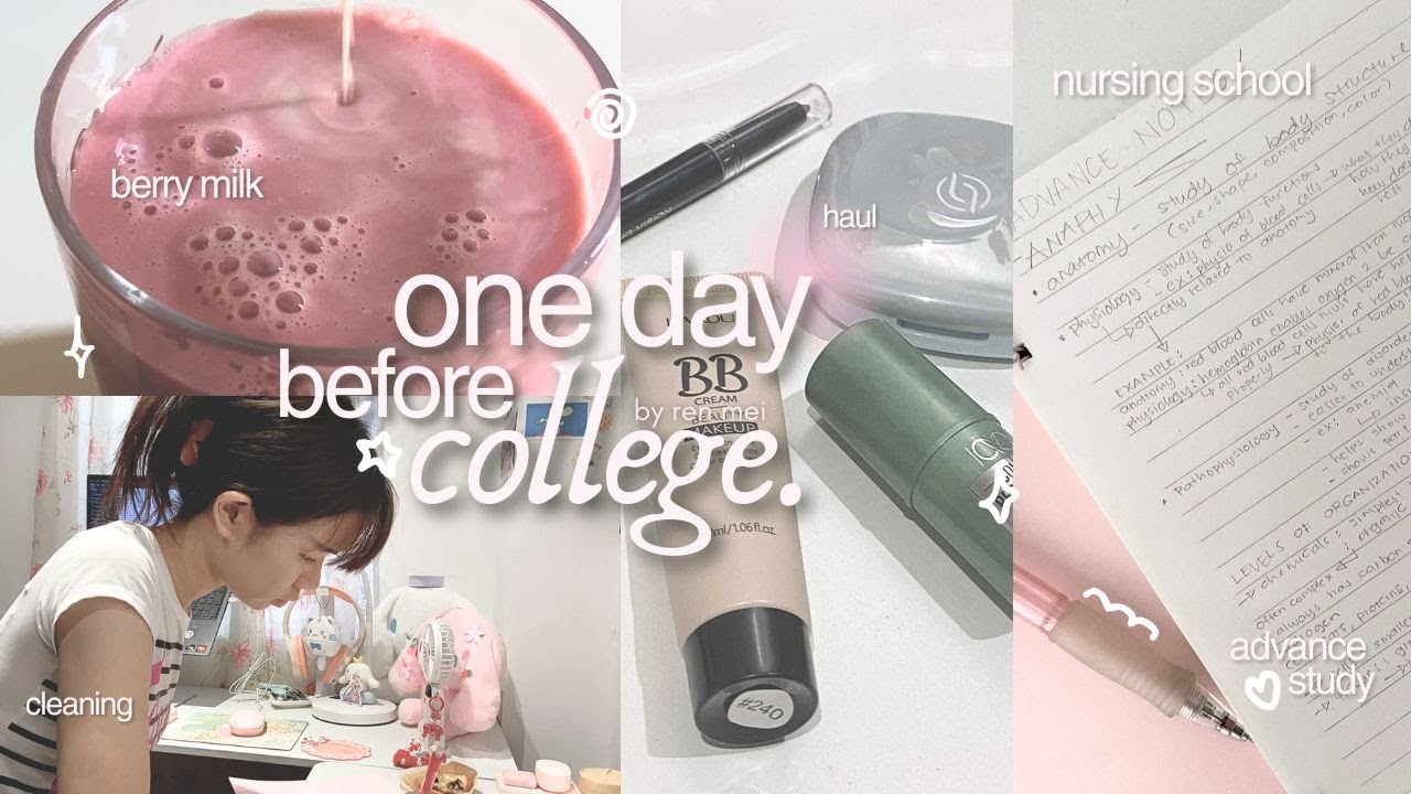 last day before nursing school ⚕ prepare for college with me ☕️｡⋆ studying early, task tracker, haul