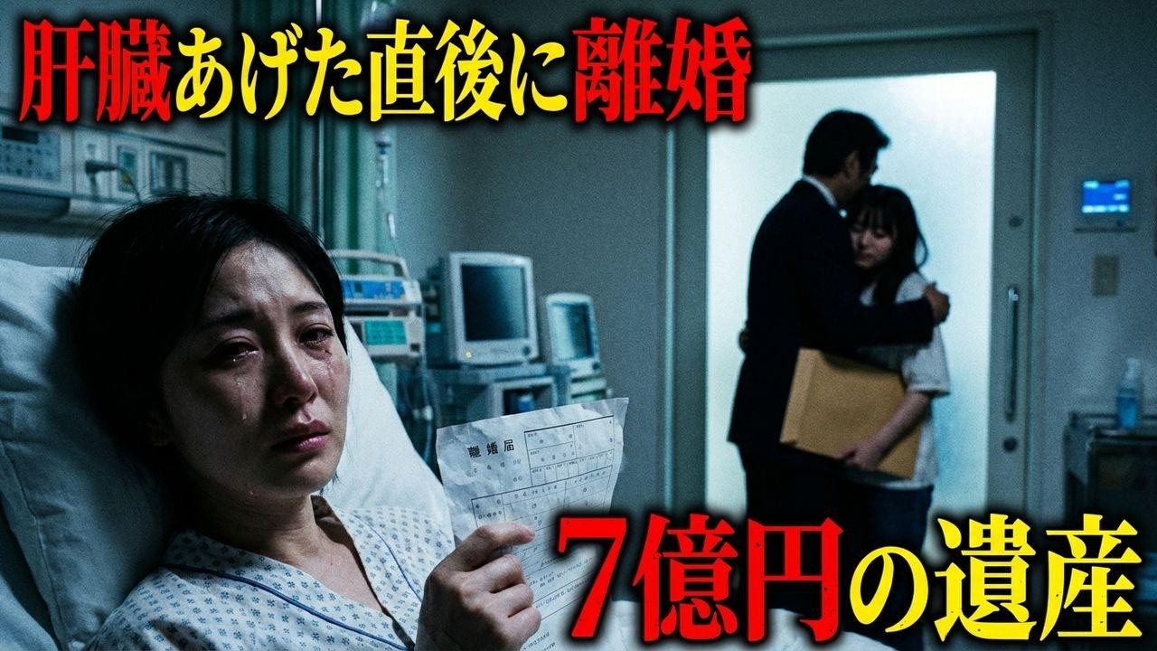 肝臓をあげた直後に離婚届。7億円の遺産を知らぬ夫の末路