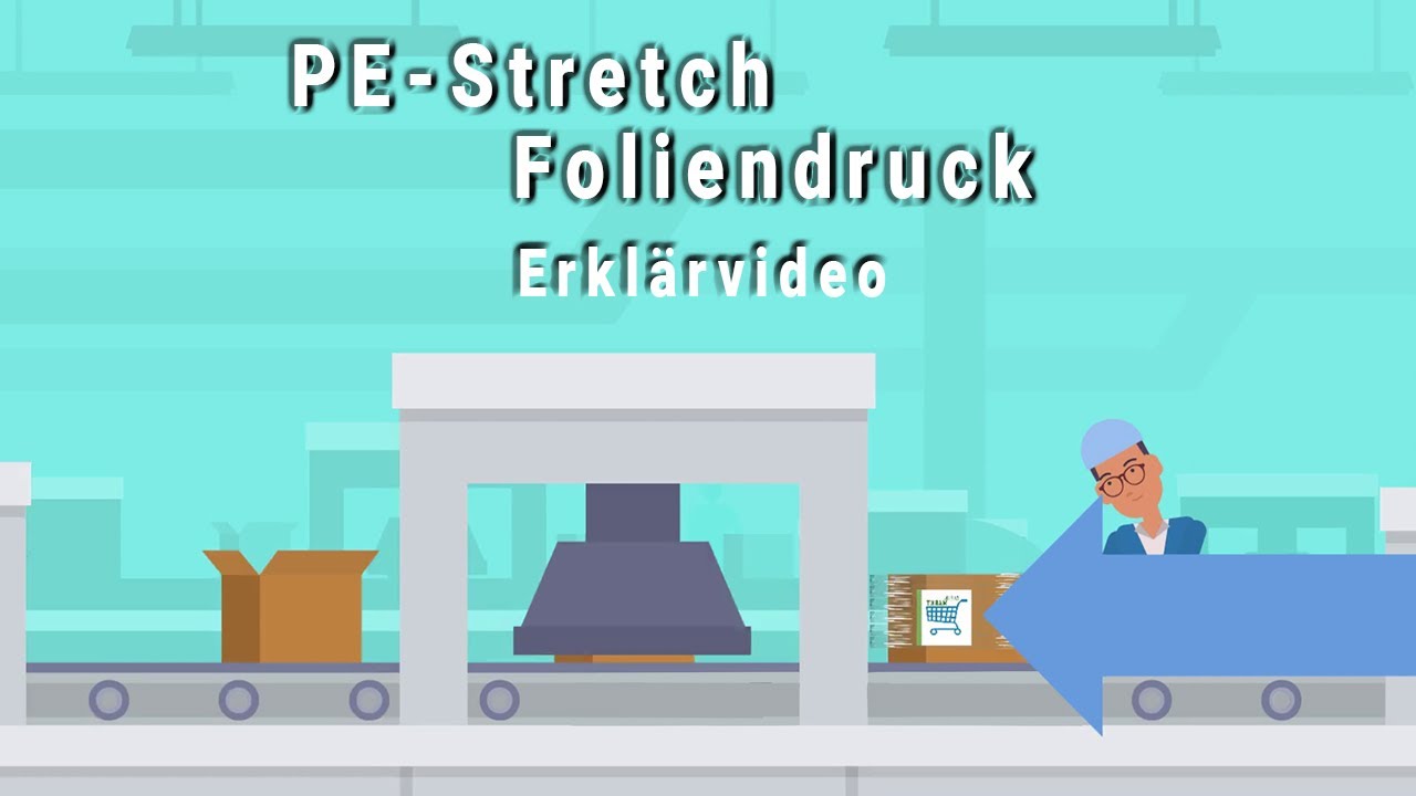 Erkl&auml;rvideo PE- Stretchfolien Druck