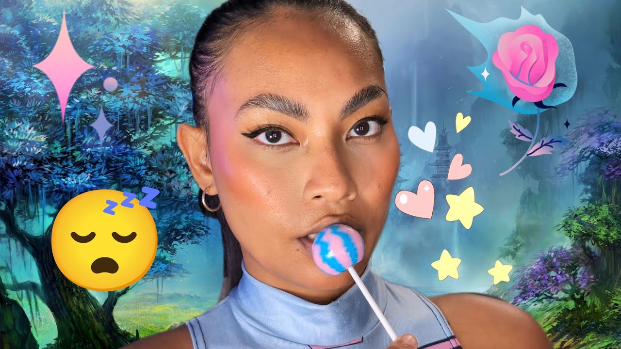 ASMR Cotton Candy Flavor Lollipop Loop To Fall Asleep To