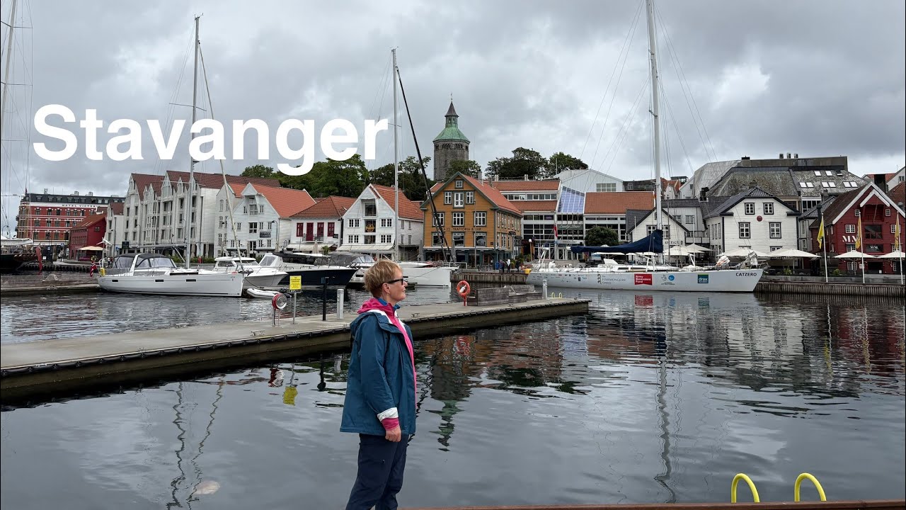#норвегия #stavanger Stavanger. Прогулка по городу. Центр, порт, Старый город. Сады и розы