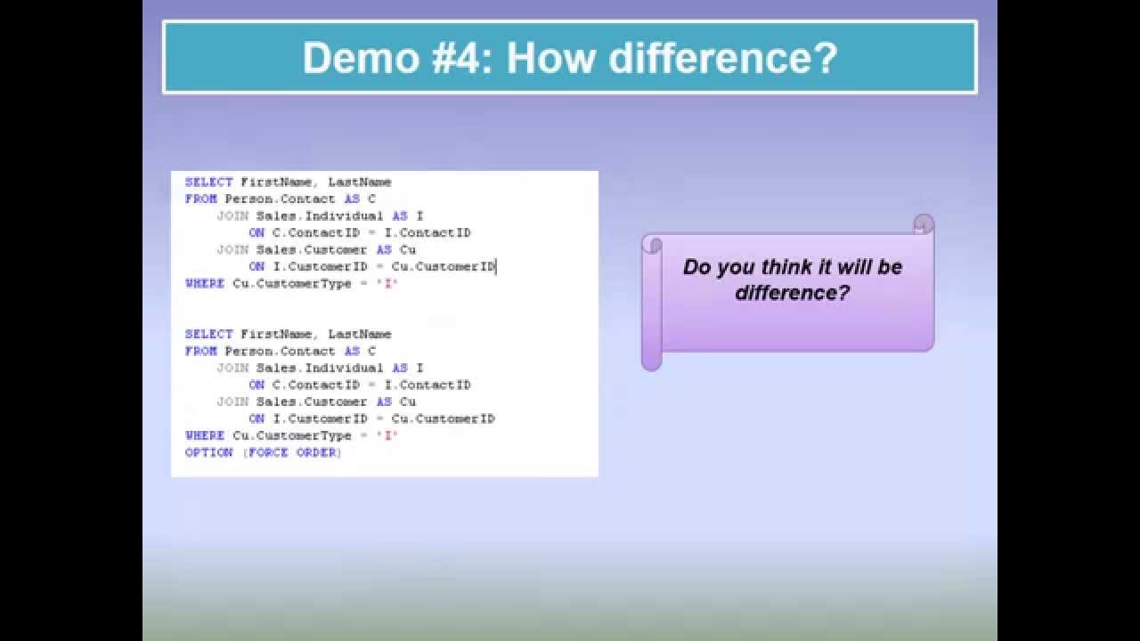 SQL Query Optimization