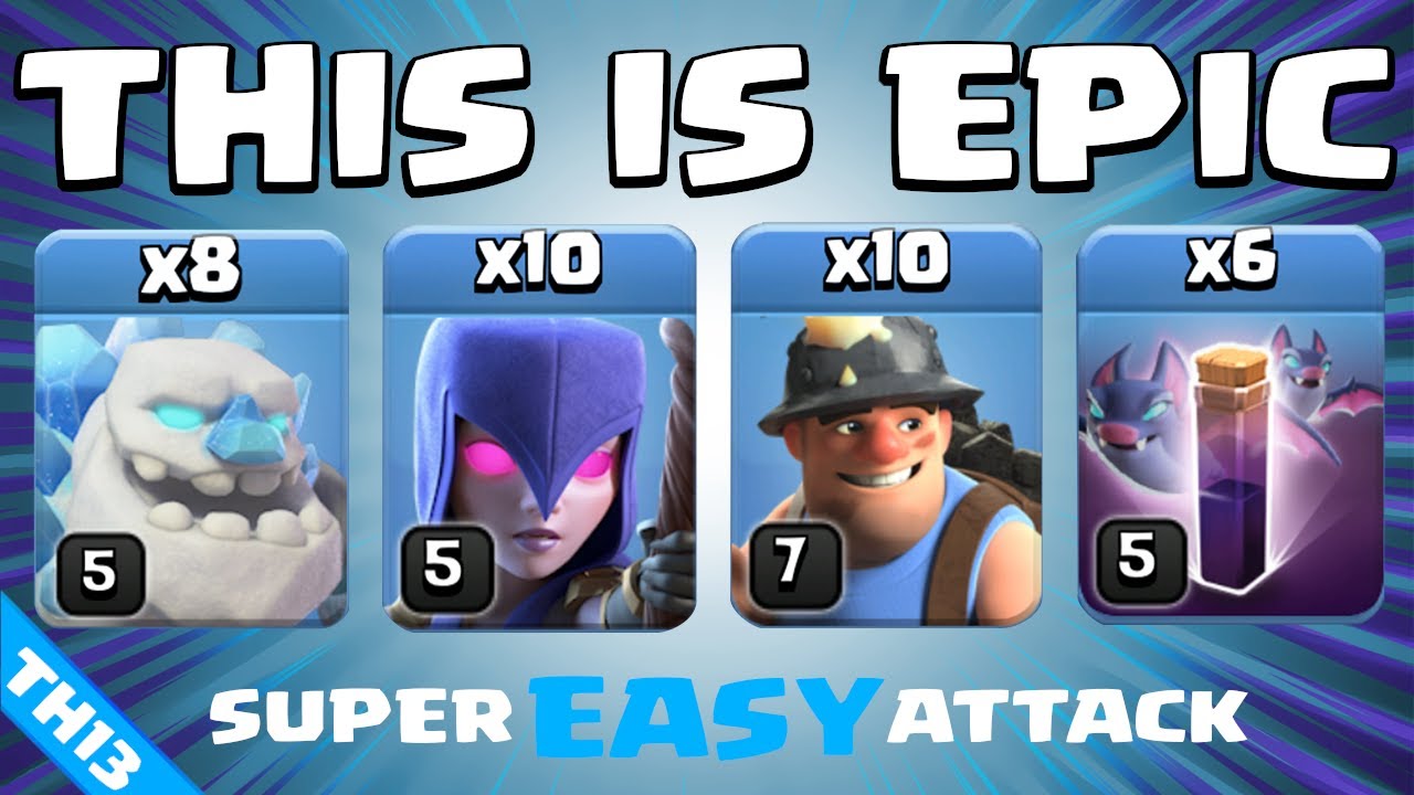 This NEW TH13 Attack is SUPER POWERFUL! TH13 Attack Strategy | Clash of Clans