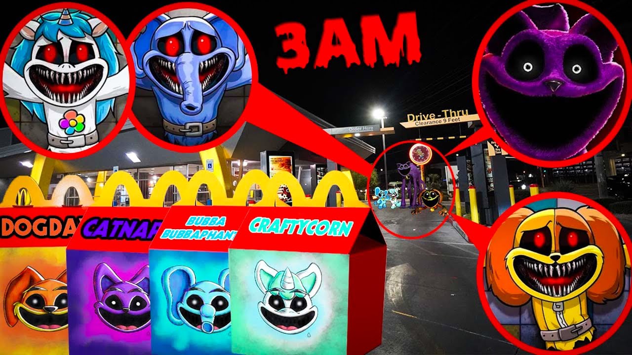 DONT ORDER THE CRAFTYCORN, DOGDAY, CATNAP & BUBBA BUBBAPHANT HAPPY MEAL (POPPY PLAYTIME CHAPTER 3)