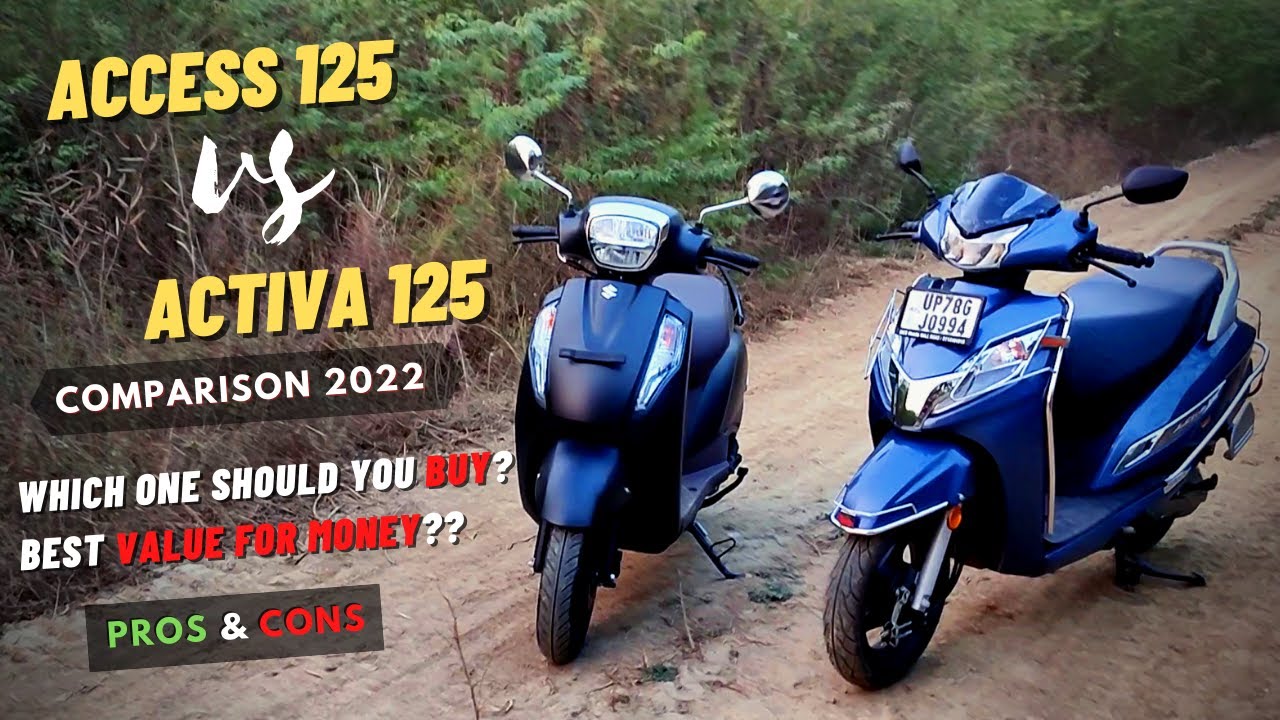 Activa 125 vs Access 125 | Detailed Comparison 2022 | Price | Features | Mileage | Road Zest