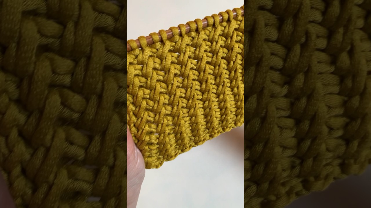 Punto a ferri facile solo due giri. Adatto a cardigan cappelli sciarpe. Punto 36 #knitting #crochet