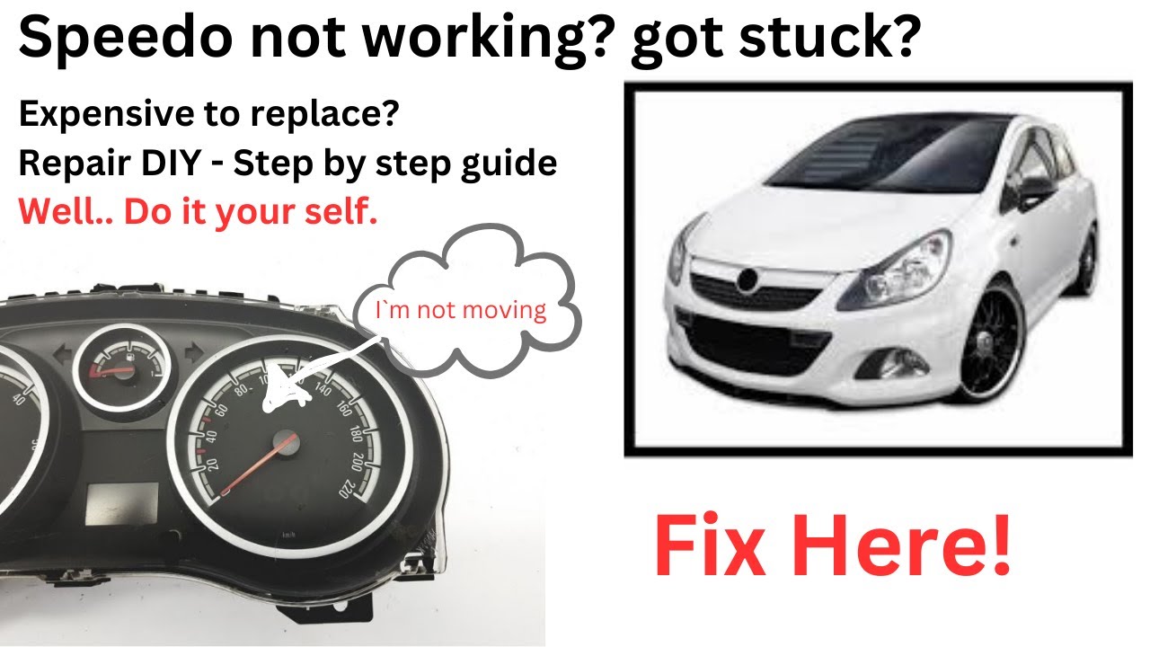 How to remove and repair Vauxhall Corsa D speedo DIY