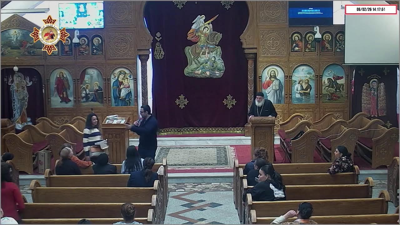 القداس الالهى بكنيسة ابي سيفين بحدائق القبة يوم الجمعة 6/2/2026