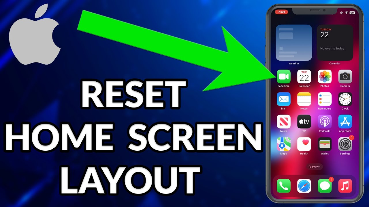 How To Reset Home Screen Layout On iPhone