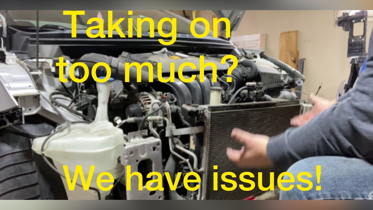 Replacing Radiator Support without Removing Radiator or A/C Cooler