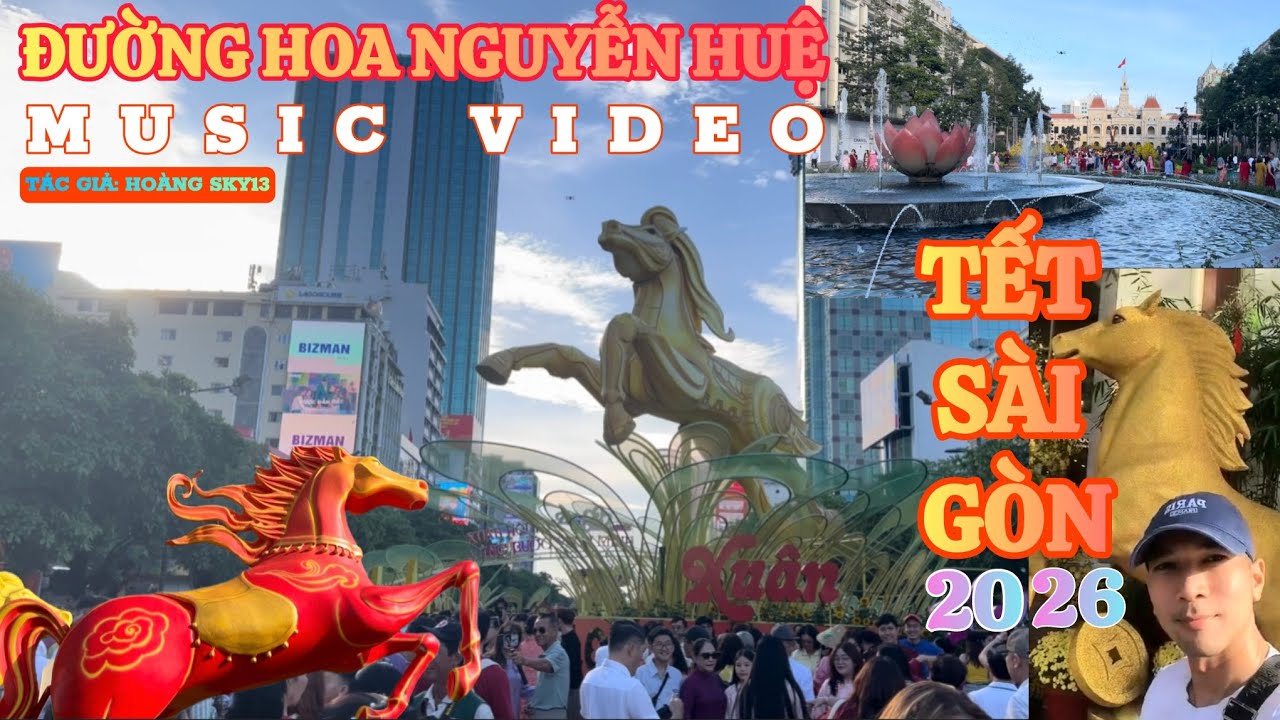 ĐƯỜNG HOA NGUYỄN HUỆ 2026 / MUSIC VIDEO #duonghoanguyenhue #tetsaigon #xuanbinhngo #tet2026 #music 