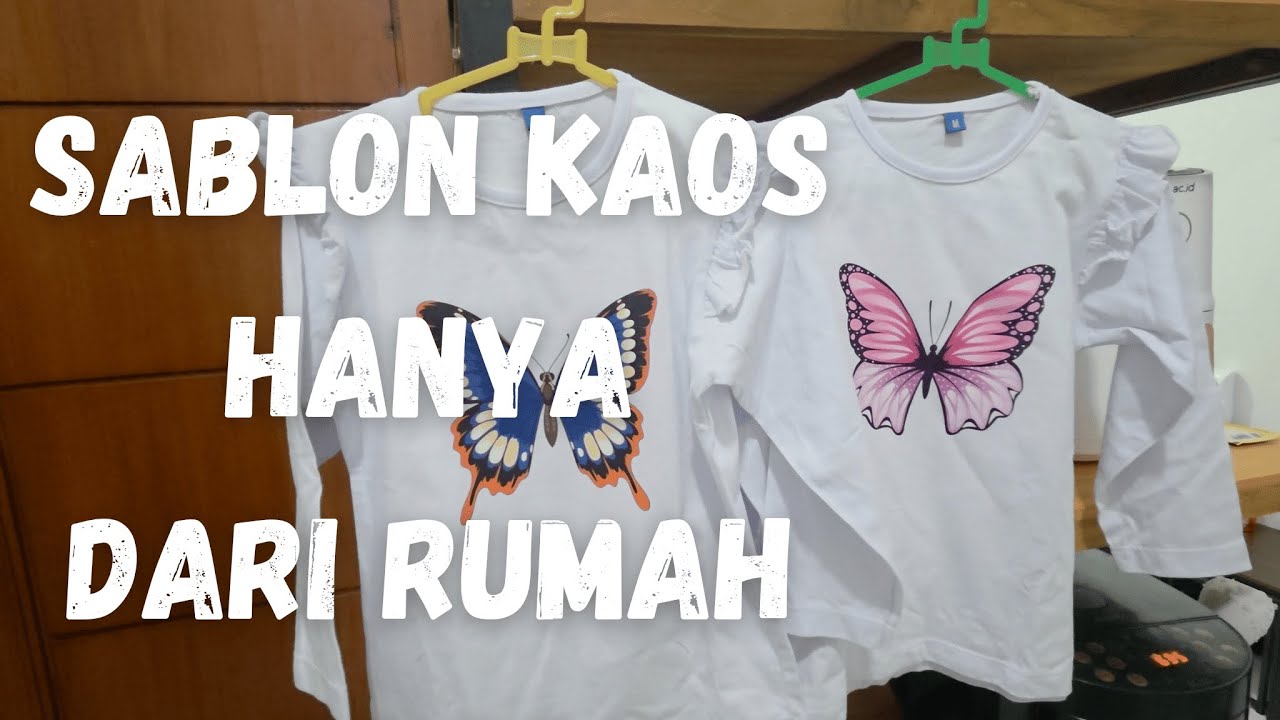 TAK PERLU KE SABLON KAOS CUKUP SIAPKAN MESIN PRESS SABLON PORTABEL DAN LIHAT HASILNYA...!!!