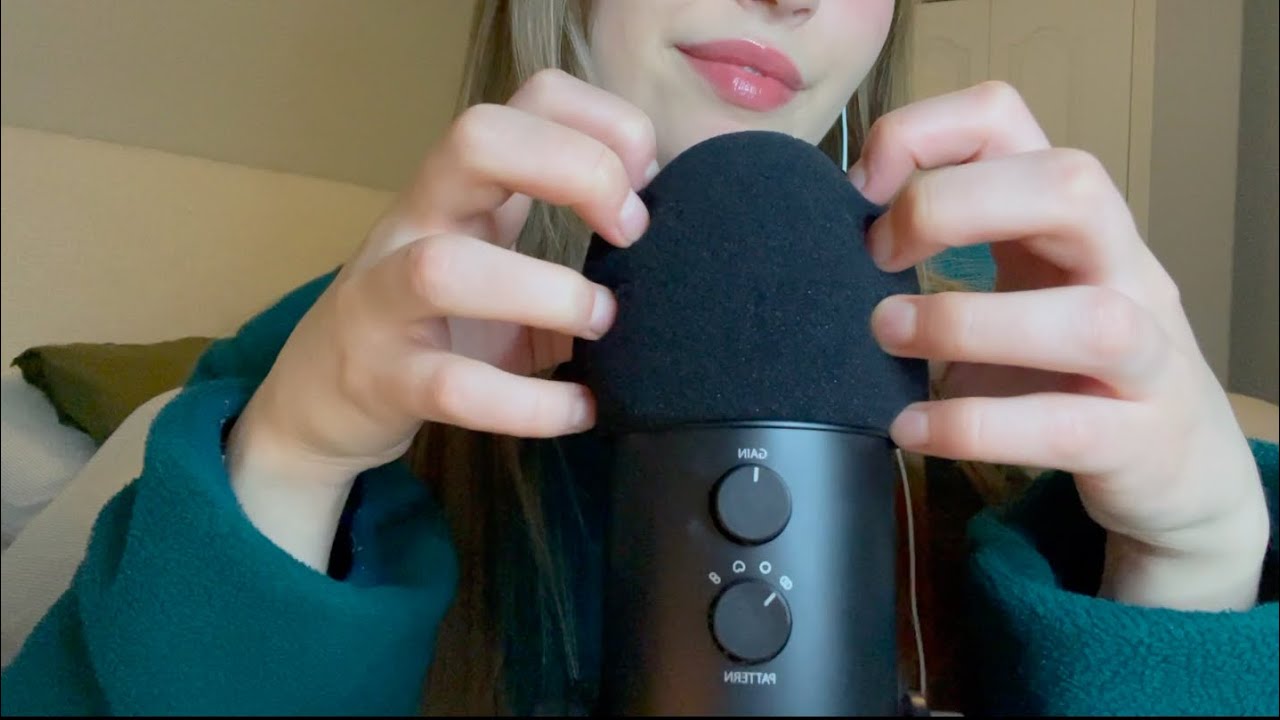 💥ASMR deep, intense, & very aggressive mic scratching with foam cover for 35 minutes💥| CV