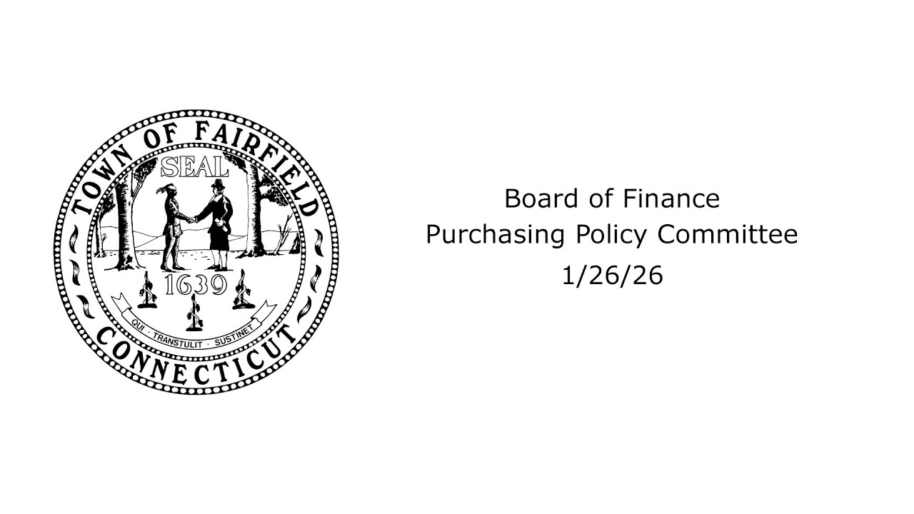 01/26/26 Board of Finance Purchasing Policy Subcommittee