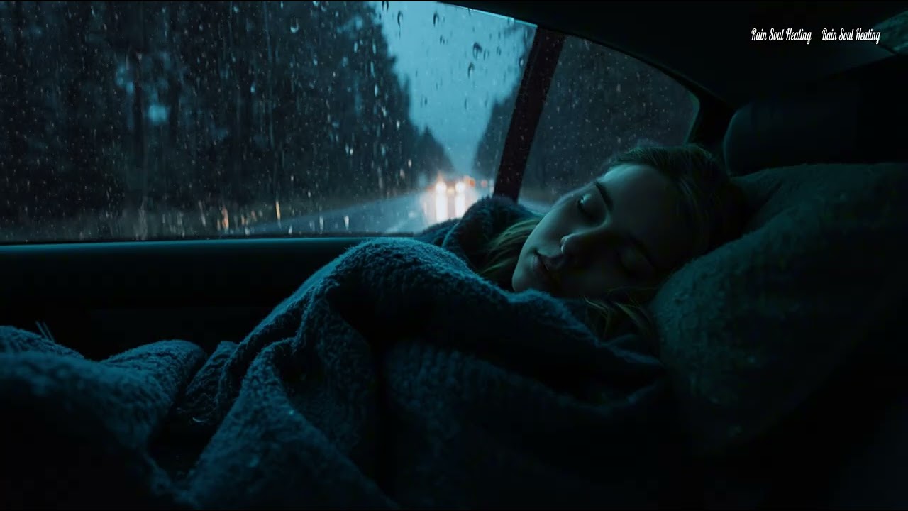 Stop Overthinking Tonight with Heavy Rain & Thunder on Car in Wild Storm at Night