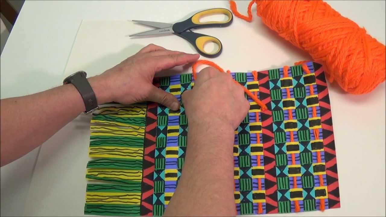 Paper Strip Kente Weaving - Project #164