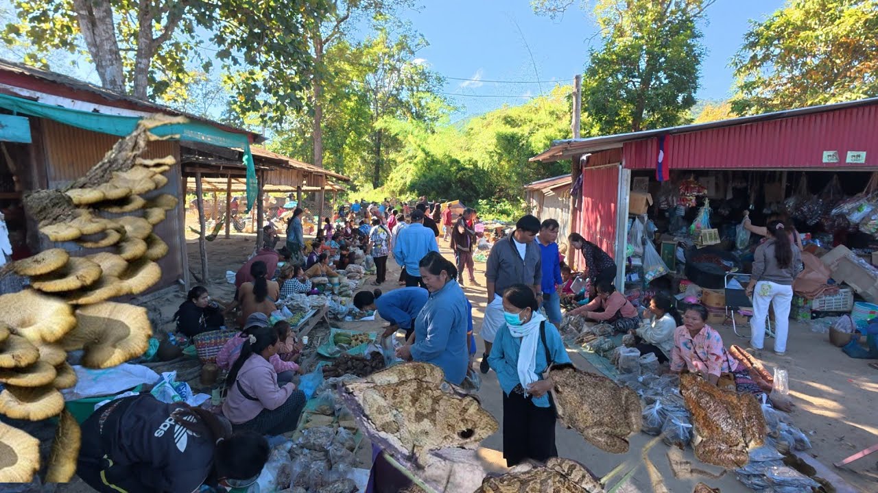 ตลาดชายแดนไทย-ลาว #ช่องตาอู อำเภอบุณฑริก อุบลราชธานี