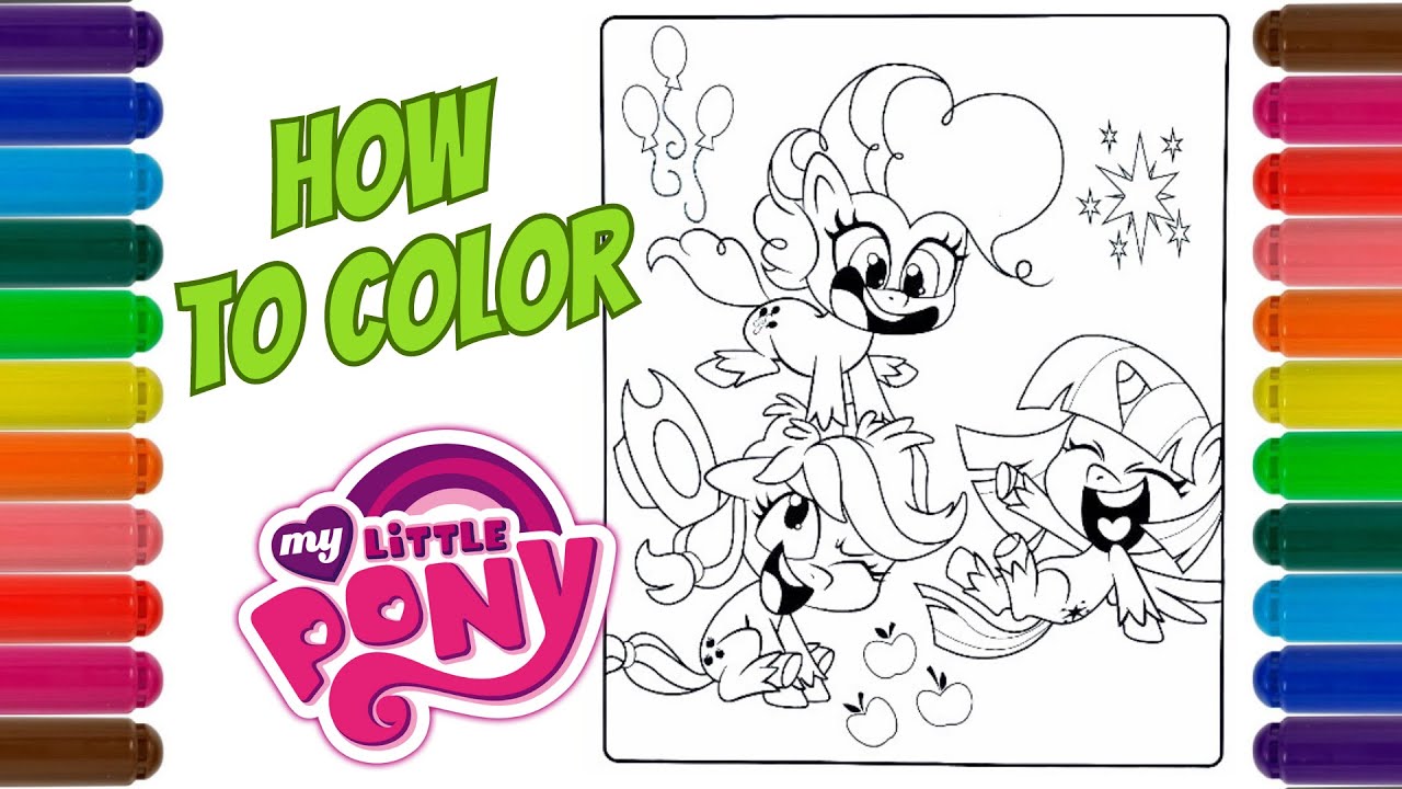 Coloring My Little Pony Tree Funny Ponies | My Little Pony Coloring Page