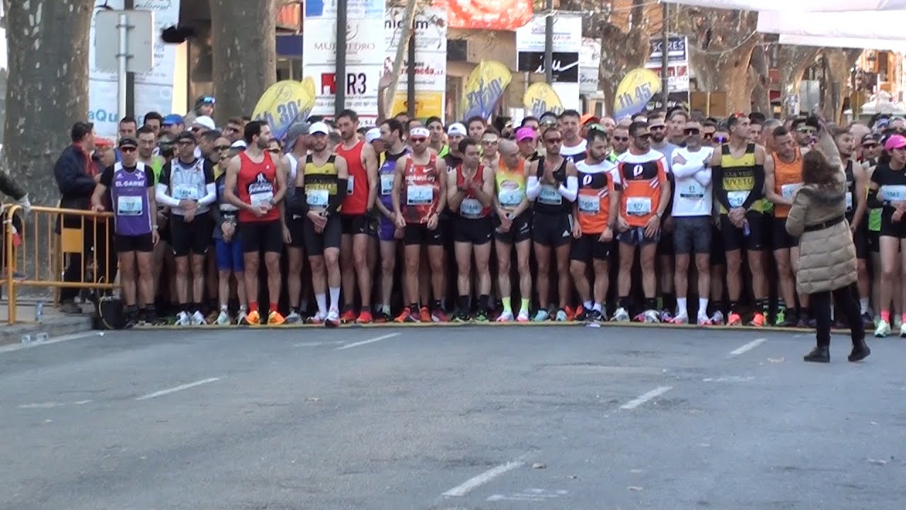 MEDIO MARATÓN DE XÀTIVA 2023 - Grabación de los 7 primeros clasificados y podium Veteranos B