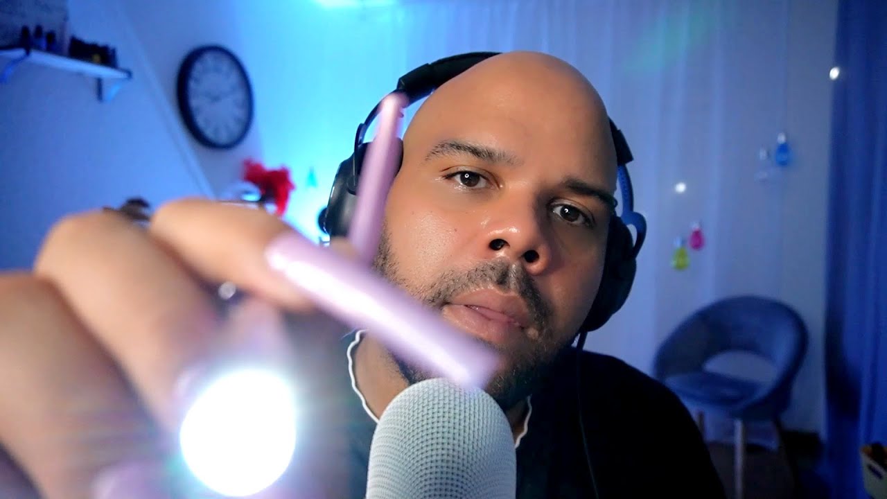 ASMR Je te fais dormir RAPIDEMENT 😴 ( Jeux de lumi&egrave;re relaxant ) 🔦