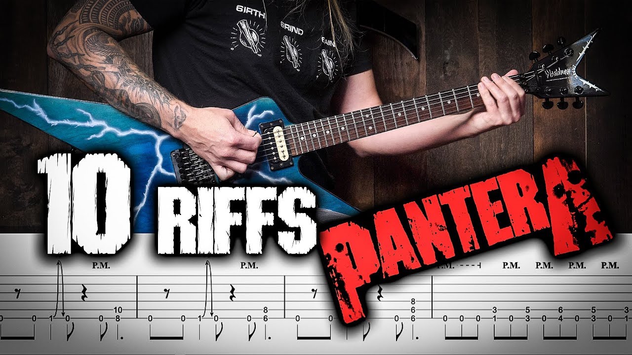 LEARN 10 PANTERA RIFFS TAB
