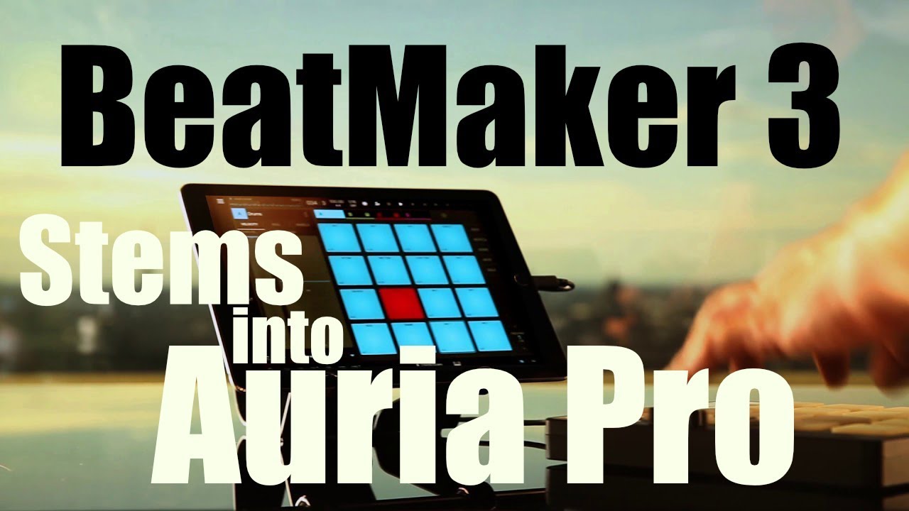 BeatMaker 3 stems into Auria Pro via Files APP (Black Panther themed)