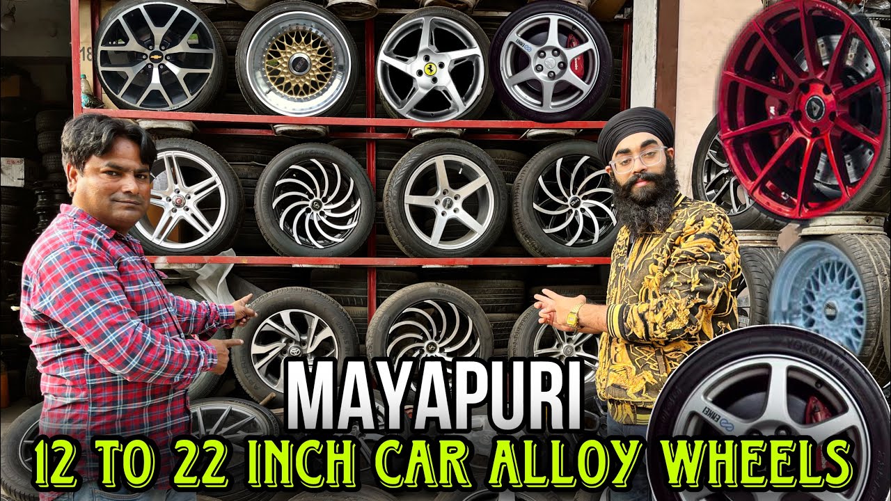 Cheapest 🔥Tyres Alloy Wheels, Second Hand Tyres🛞 Alloy Wheels Market In Delhi | Second Hand Tyres